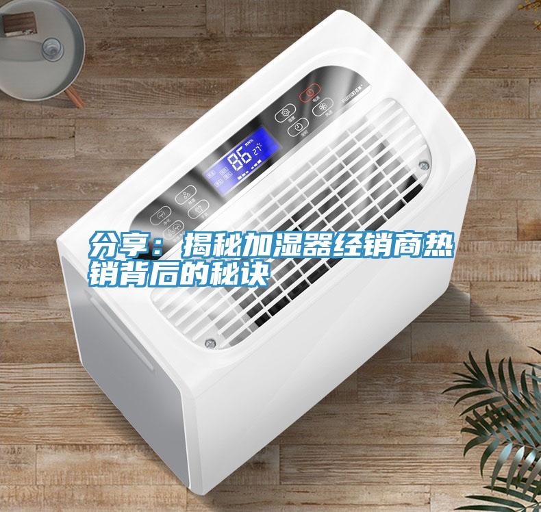 分享：揭秘加湿器经销商热销背后的秘诀