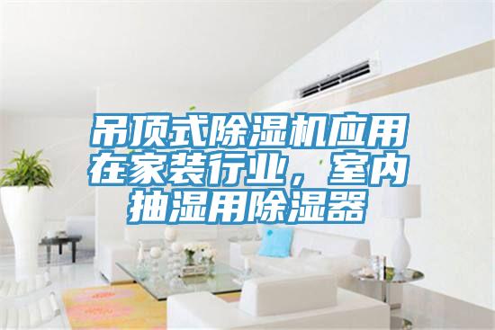 吊顶式免费看操逼软件应用在家装行业，室内抽湿用除湿器