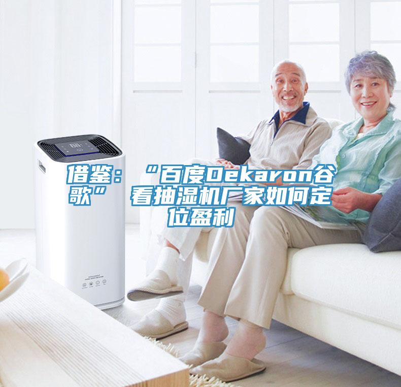 借鉴：“百度Dekaron谷歌” 看抽湿机厂家如何定位盈利