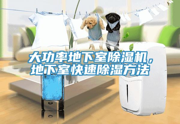 大功率地下室免费看操逼软件，地下室快速除湿方法
