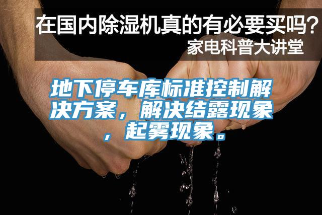 地下停车库标准控制解决方案，解决结露现象，起雾现象。