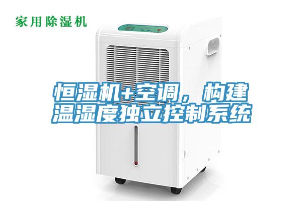 恒湿机+空调，构建温湿度独立控制系统
