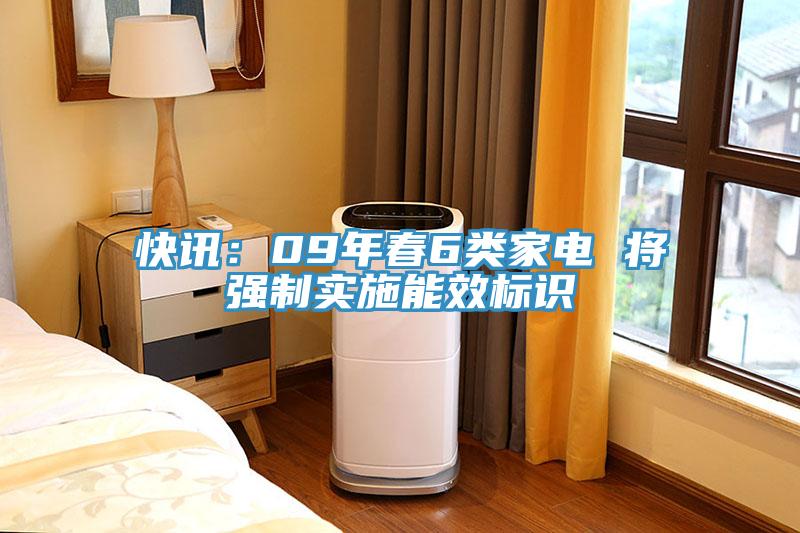 快讯：09年春6类家电 将强制实施能效标识