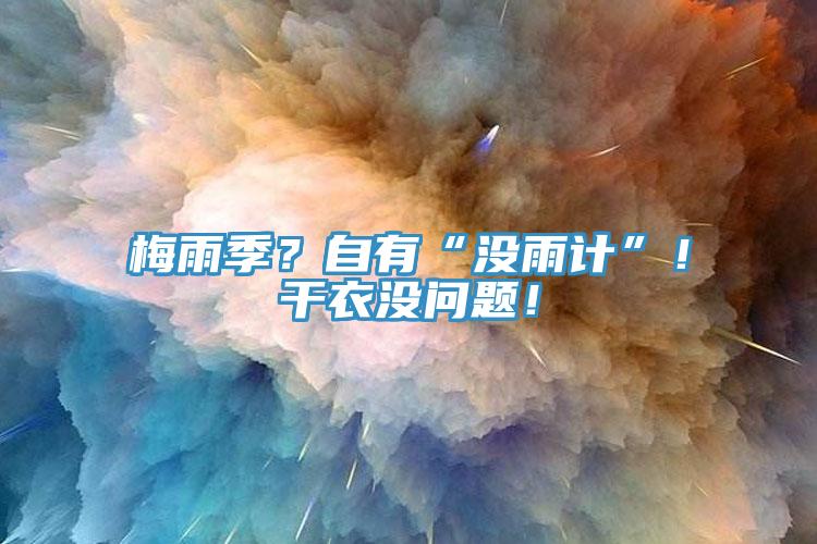 梅雨季？自有“没雨计”！干衣没问题！