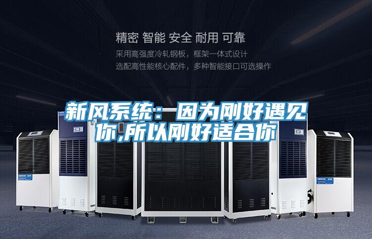 新风系统：因为刚好遇见你,所以刚好适合你