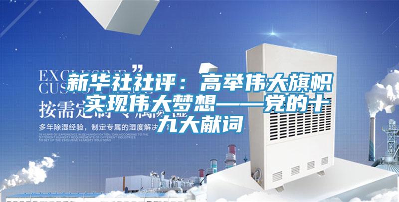新华社社评：高举伟大旗帜 实现伟大梦想——党的十九大献词