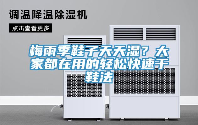 梅雨季鞋子天天湿？大家都在用的轻松快速干鞋法