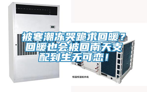 被寒潮冻哭跪求回暖？回暖也会被回南天支配到生无可恋！