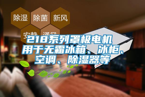 218系列罩极电机 用于无霜冰箱、冰柜、空调、除湿器等