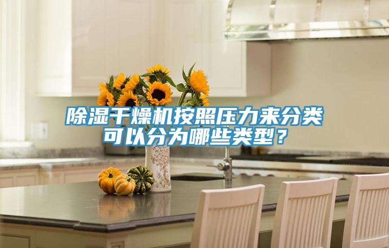 除湿干燥机按照压力来分类可以分为哪些类型？