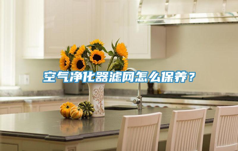 空气净化器滤网怎么保养？