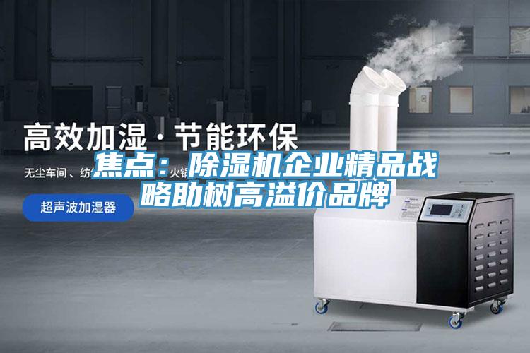 焦点：免费看操逼软件企业精品战略助树高溢价品牌
