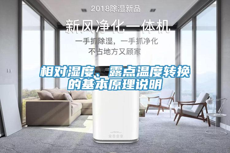 相对湿度、露点温度转换的基本原理说明