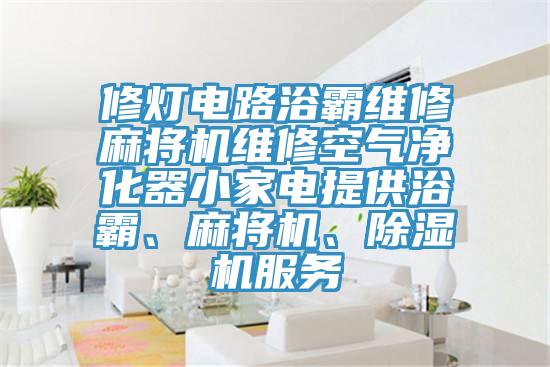 修灯电路浴霸维修麻将机维修空气净化器小家电提供浴霸、麻将机、免费看操逼软件服务