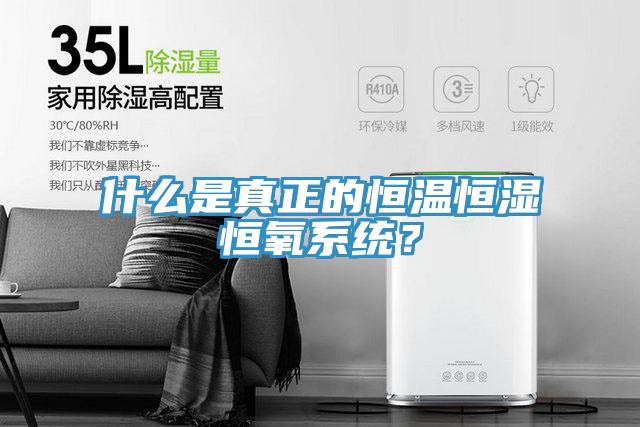 什么是真正的恒温恒湿恒氧系统？