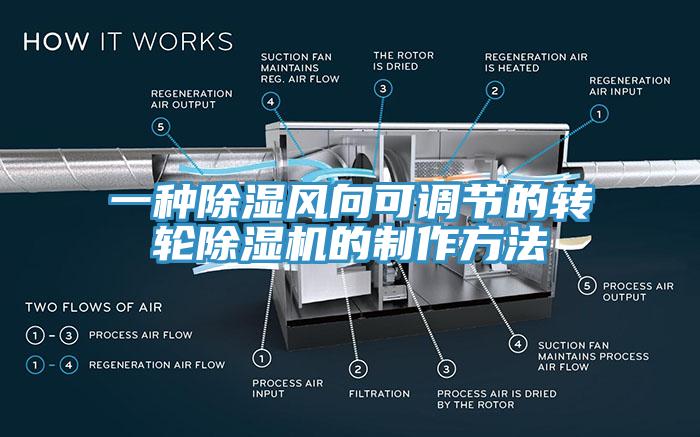 一种除湿风向可调节的转轮免费看操逼软件的制作方法