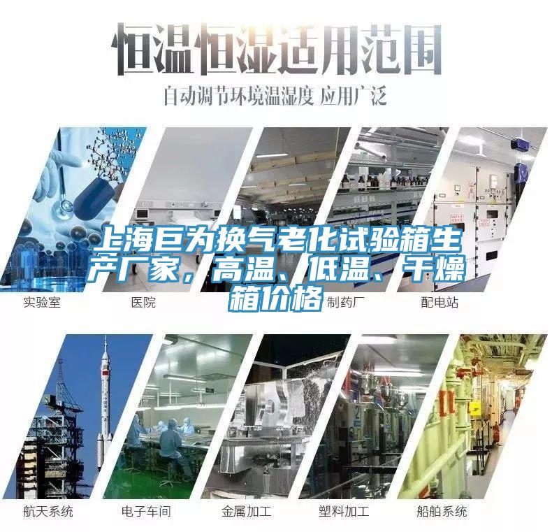 上海巨为换气老化试验箱生产厂家，高温、低温、干燥箱价格