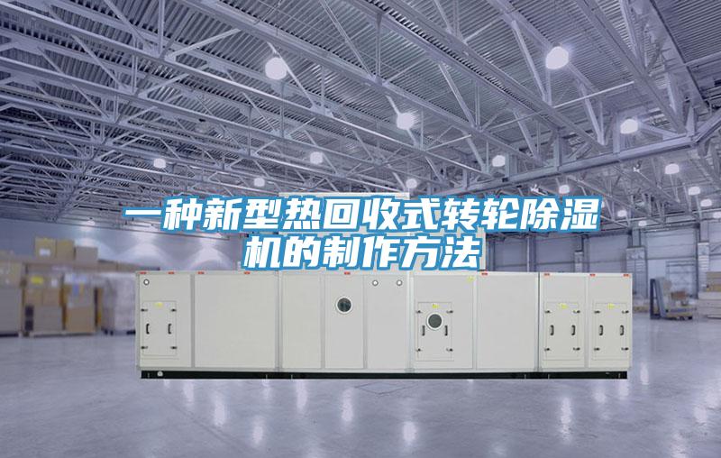 一种新型热回收式转轮免费看操逼软件的制作方法