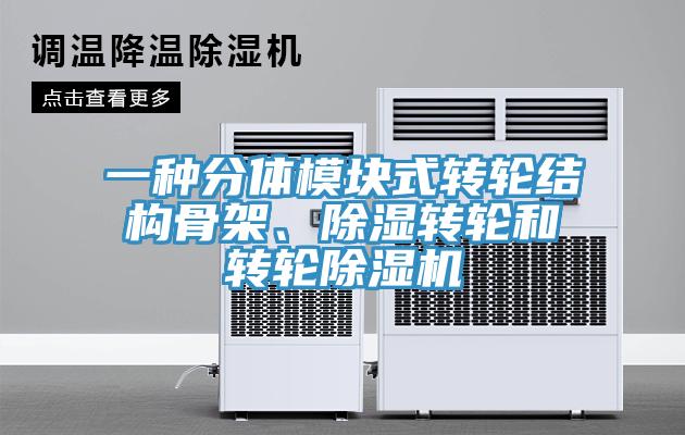 一种分体模块式转轮结构骨架、除湿转轮和转轮免费看操逼软件