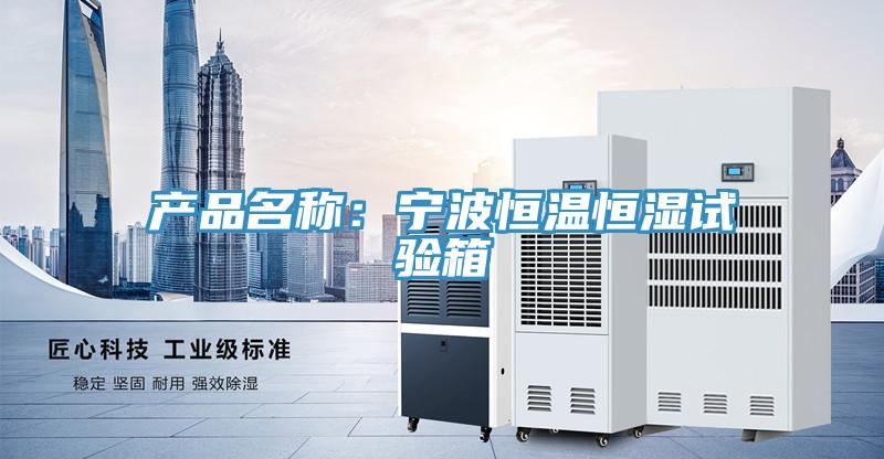 产品名称：宁波恒温恒湿试验箱