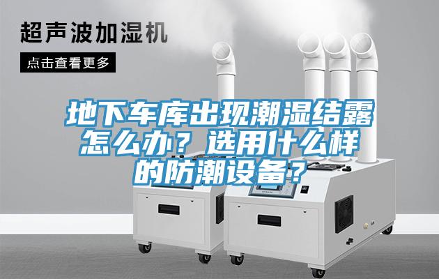 地下车库出现潮湿结露怎么办？选用什么样的防潮设备？