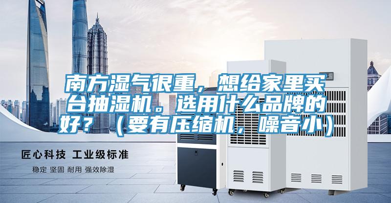南方湿气很重，想给家里买台抽湿机。选用什么品牌的好？（要有压缩机，噪音小）