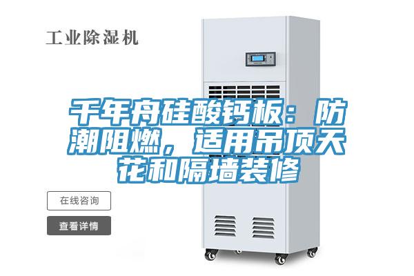 千年舟硅酸钙板：防潮阻燃，适用吊顶天花和隔墙装修