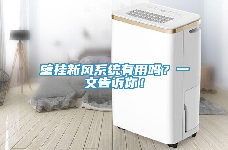 壁挂新风系统有用吗？一文告诉你！