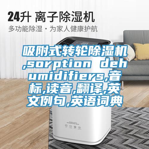吸附式转轮免费看操逼软件,sorption dehumidifiers,音标,读音,翻译,英文例句,英语词典