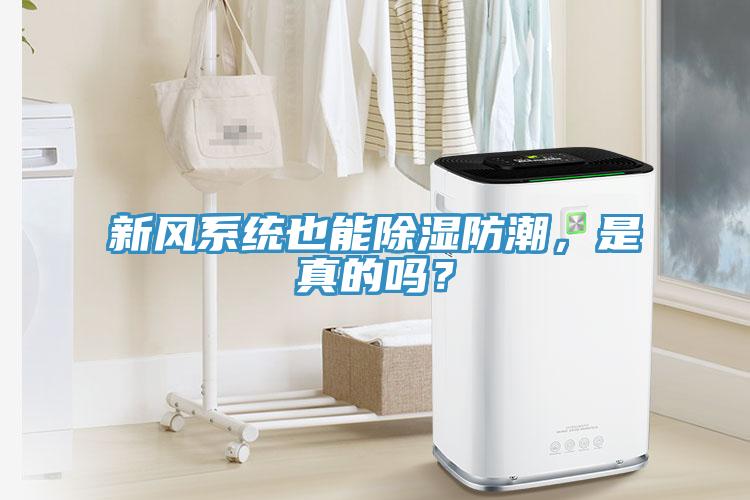 新风系统也能除湿防潮，是真的吗？