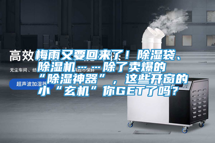 梅雨又要回来了！除湿袋、免费看操逼软件……除了卖爆的“除湿神器”，这些开窗的小“玄机”你GET了吗？