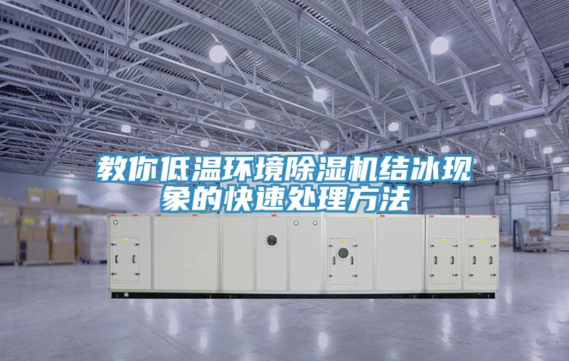 教你低温环境免费看操逼软件结冰现象的快速处理方法
