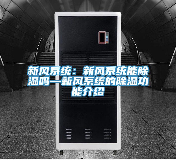 新风系统：新风系统能除湿吗—新风系统的除湿功能介绍