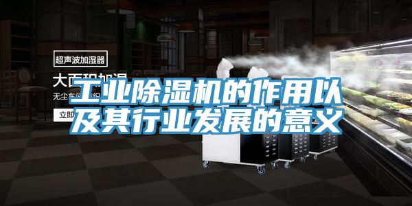 工业免费看操逼软件的作用以及其行业发展的意义
