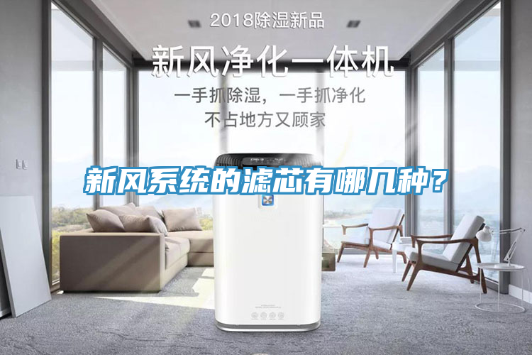新风系统的滤芯有哪几种？