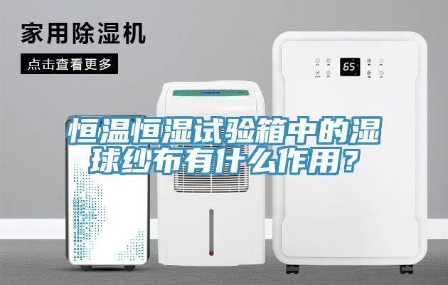 恒温恒湿试验箱中的湿球纱布有什么作用？