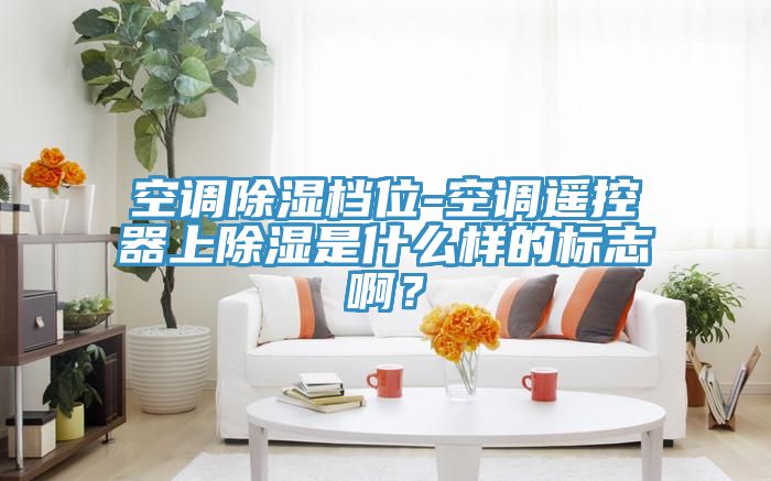 空调除湿档位-空调遥控器上除湿是什么样的标志啊？