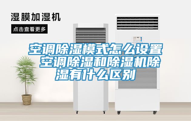 空调除湿模式怎么设置 空调除湿和免费看操逼软件除湿有什么区别