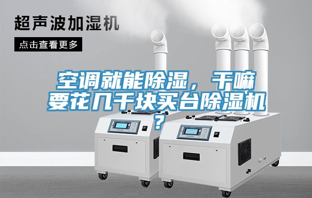 空调就能除湿，干嘛要花几千块买台免费看操逼软件？