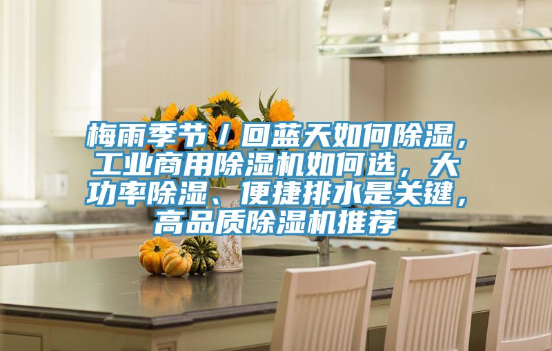 梅雨季节／回蓝天如何除湿，工业商用免费看操逼软件如何选，大功率除湿、便捷排水是关键，高品质免费看操逼软件推荐