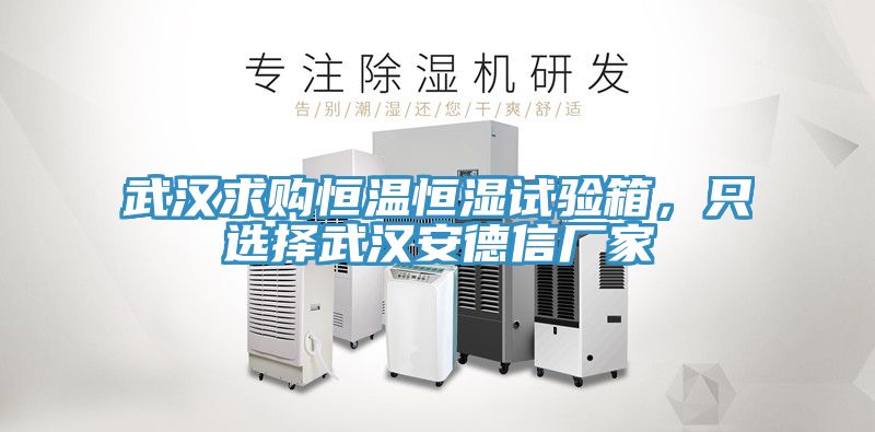 武汉求购恒温恒湿试验箱，只选择武汉安德信厂家