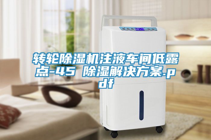 转轮免费看操逼软件注液车间低露点-45℃除湿解决方案.pdf